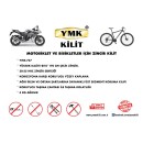 YMK Kesilmez Motorsiklet Güvenlik Zincir Kilidi 10 mm 170 cm