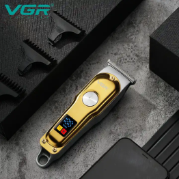 VGR V-290 Altın T Bıçak Sıfır Kesim LCD Ekran Şarjlı Tıraş Makinesi