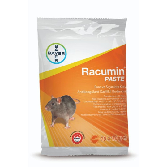 Bayer Racumin Paste Haşere Ilacı 10grx10adet 100 Gr